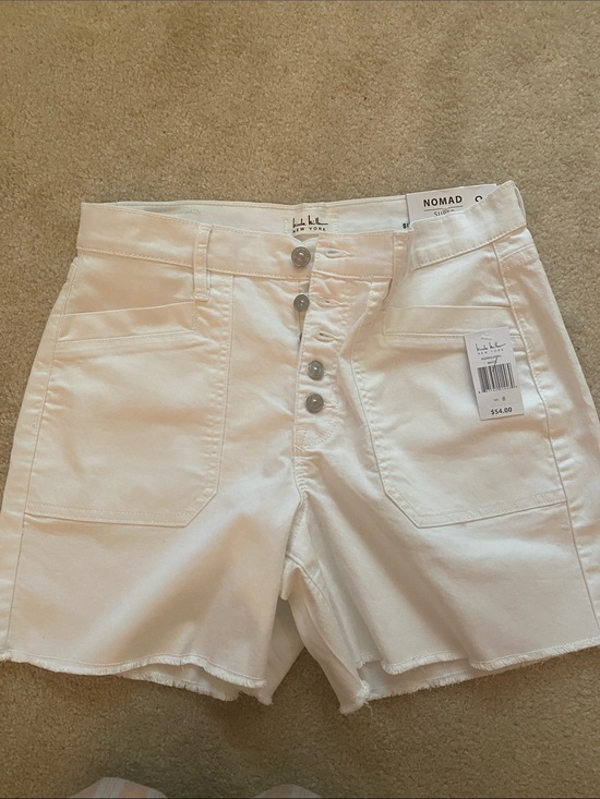 Nicole Miller Pants - Nicole miller NWT white nomad size 8 super high rise shorts